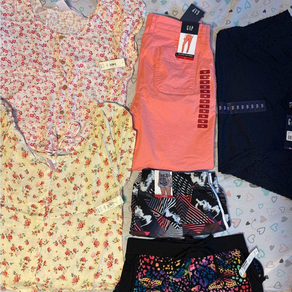 New With Tags- pants, shirts & shorts